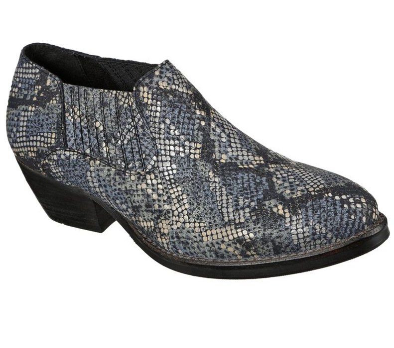 Skechers Dam Svarta/Grå Slip On - Saddle Back - Bamboozled - Sverige (MDUNF-2796)